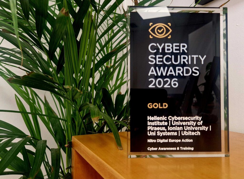 Χρυσό Βραβείο κέρδισε το NITRO Digital Europe Action στα Cyber Security Awards 2026